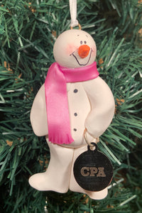 Accountant CPA Snowman Tree Ornament
