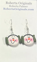Load image into Gallery viewer, Snowman Earrings  - various colors
