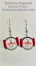Load image into Gallery viewer, Snowman Earrings  - various colors
