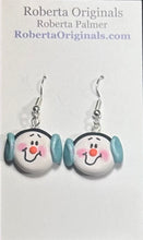 Load image into Gallery viewer, Snowman Earrings  - various colors
