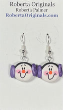 Load image into Gallery viewer, Snowman Earrings  - various colors
