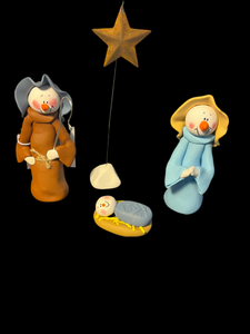 Snowman Nativity Set