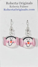 Load image into Gallery viewer, Snowman Earrings  - various colors
