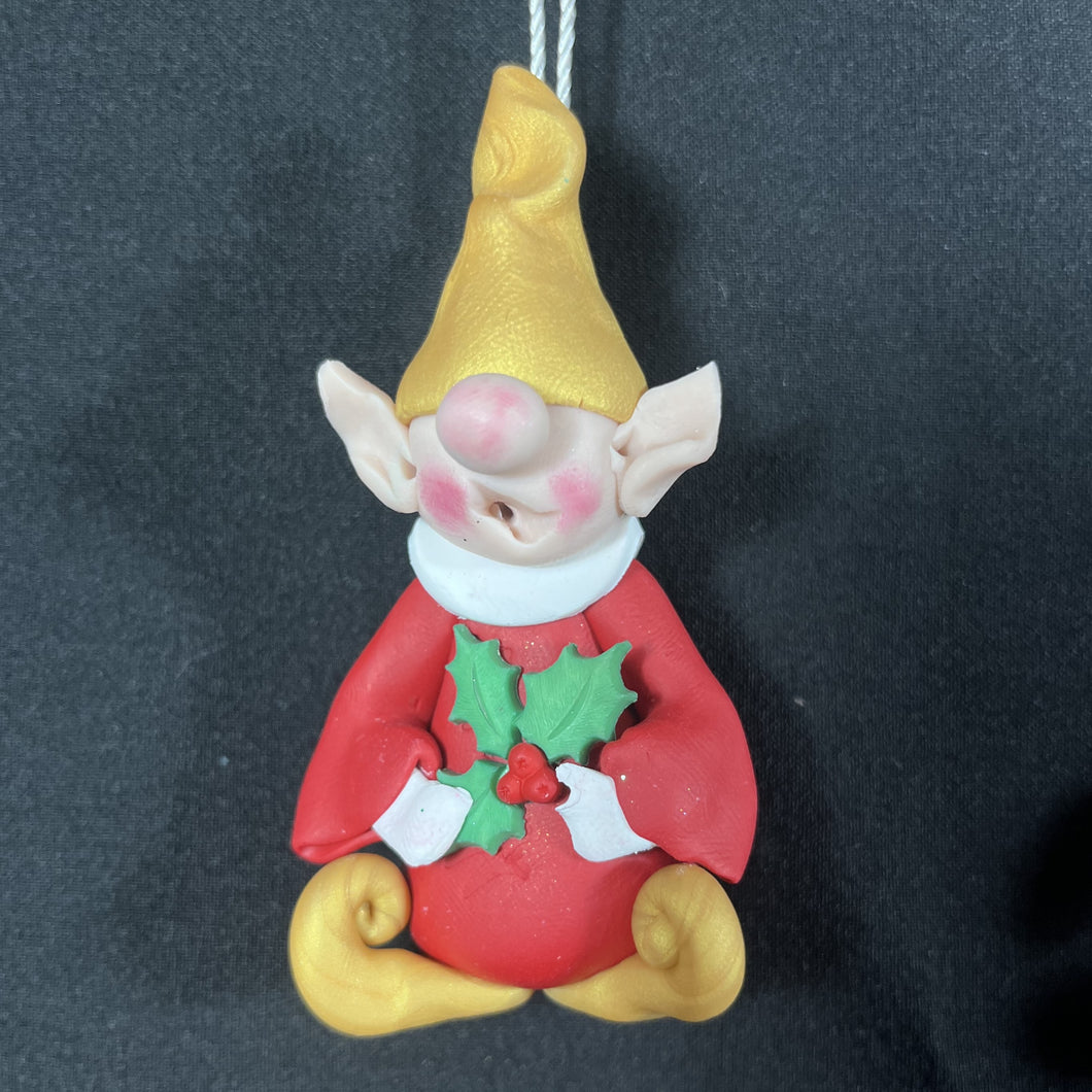 Mini Elf Ornament #101 One-of-a-Kind