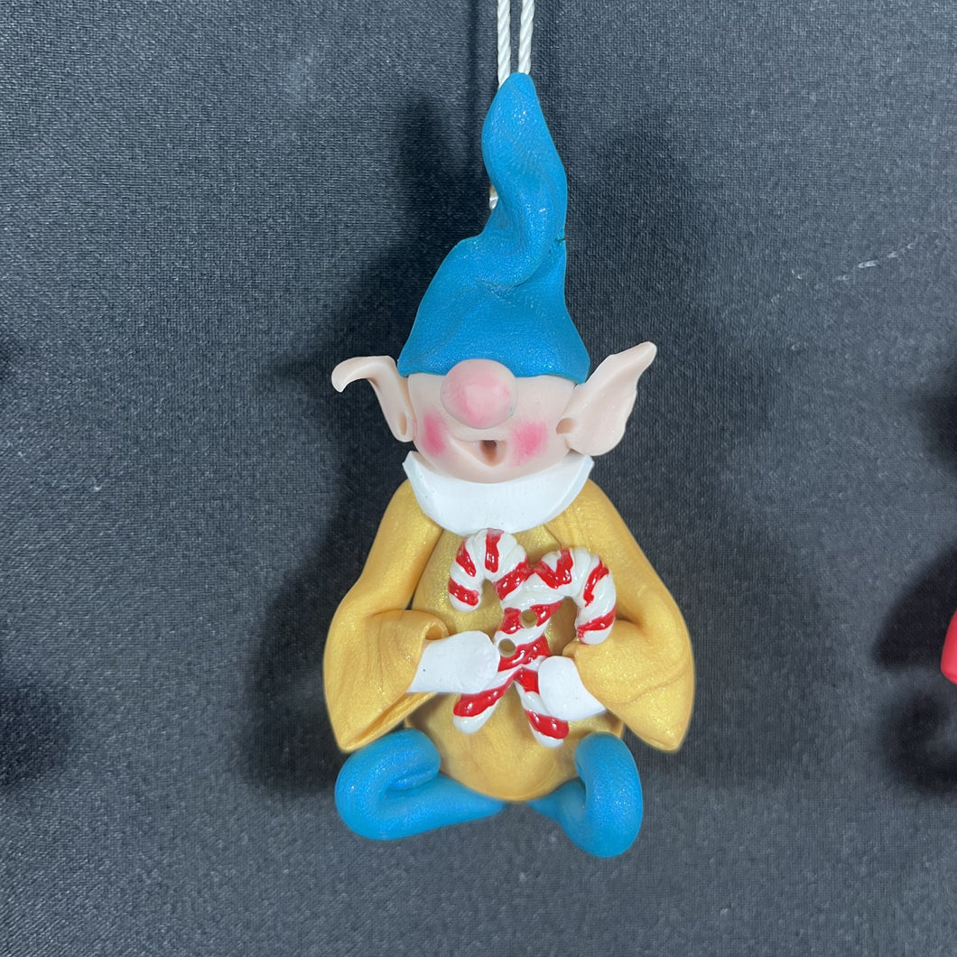 Mini Elf Ornament #104 One-of-a-Kind