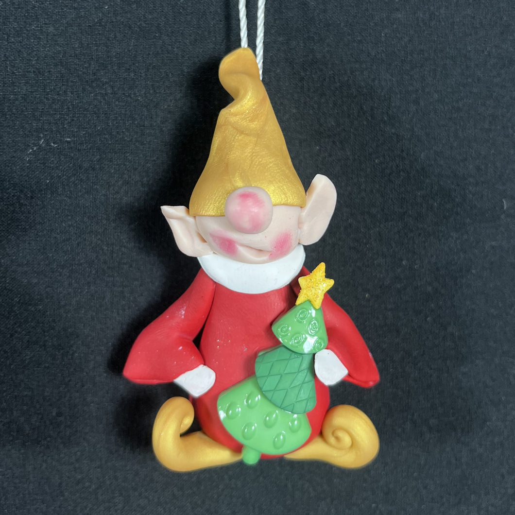 Mini Elf Ornament #105 One-of-a-Kind