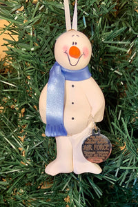 Air Force #2 Snowman Tree Ornament