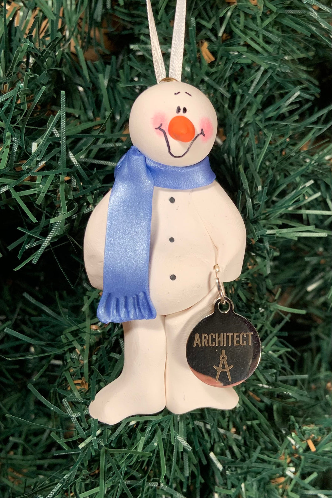 Architect Snowman Tree Ornament