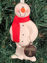 Load image into Gallery viewer, Architect Snowman Tree Ornament
