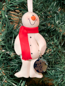 Army #2 Snowman Tree Ornament