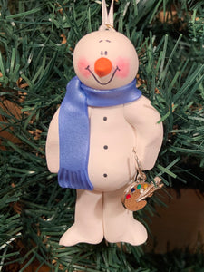 Artist Snowman Tree Ornament
