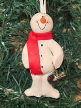 Load image into Gallery viewer, Artist Snowman Tree Ornament
