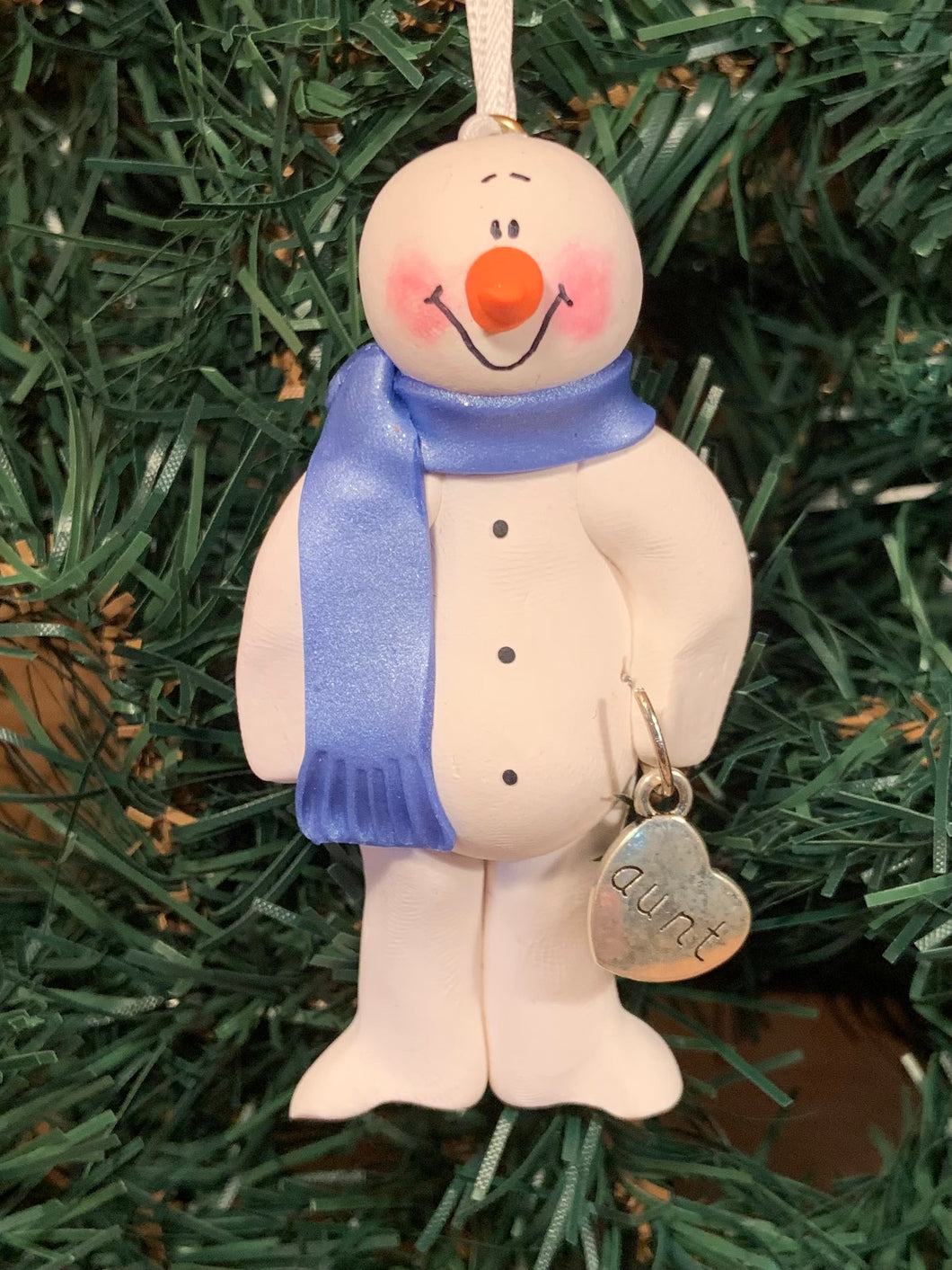 Aunt Snowman Tree Ornament