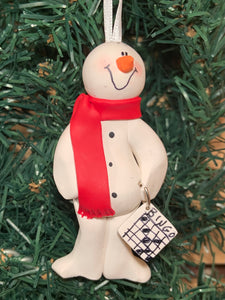 BINGO Snowman Tree Ornament