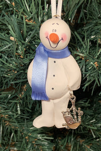 Bag Piper Snowman Tree Ornament