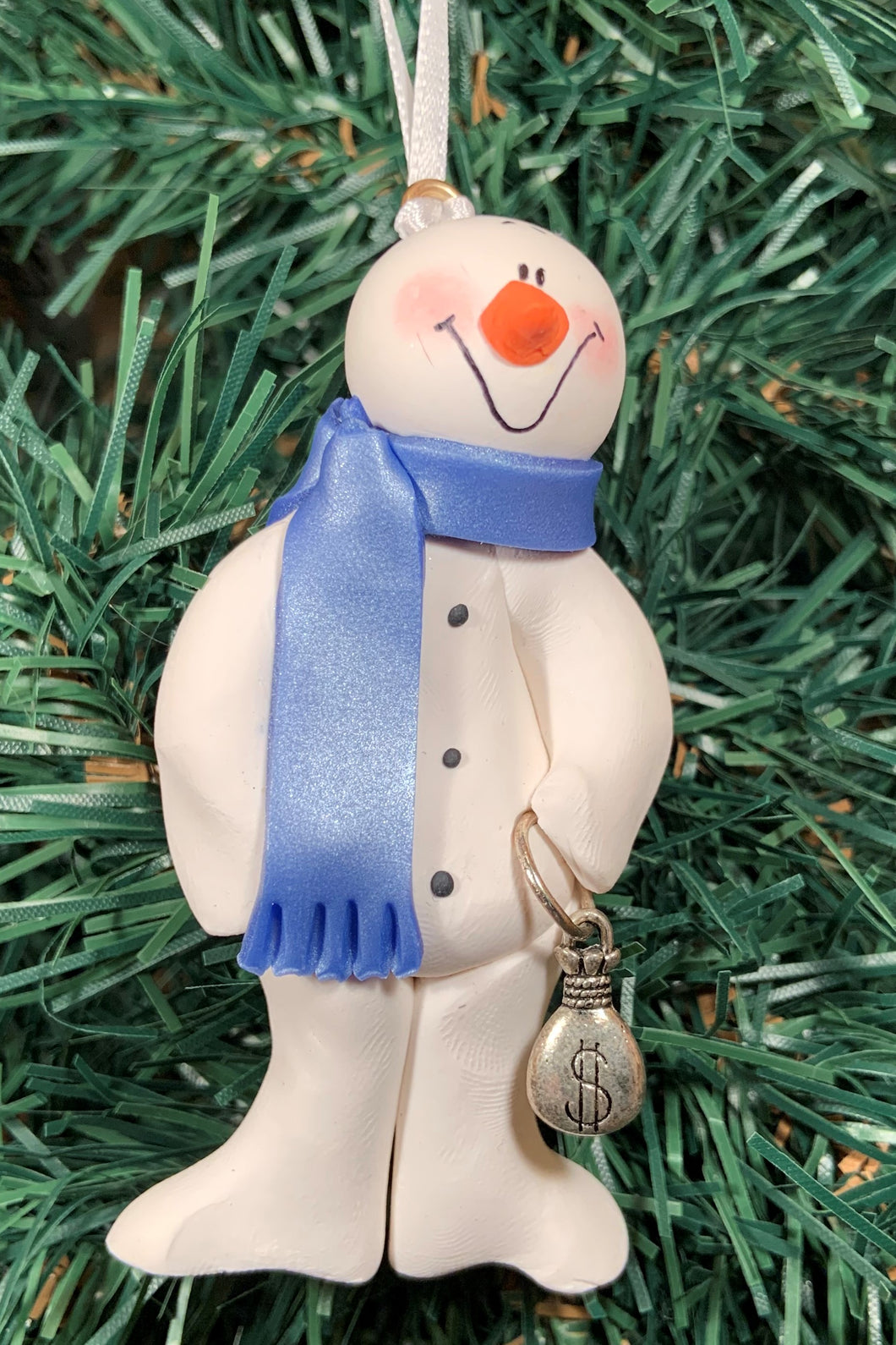 Banker Snowman Tree Ornament