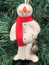Load image into Gallery viewer, Banker Snowman Tree Ornament
