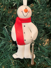 Load image into Gallery viewer, Baseball Snowman Tree Ornament
