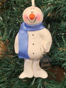 Best Friends Snowman Tree Ornament