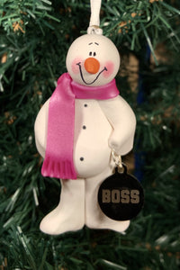Boss Snowman Tree Ornament