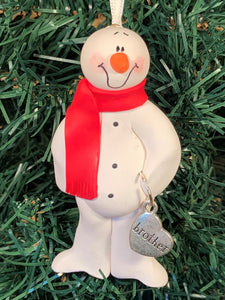 Brother Snowman Tree Ornament