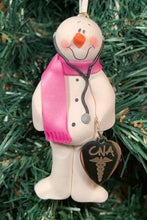 Load image into Gallery viewer, Certified Nursing Assistant Snowman Tree Ornament
