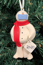 Load image into Gallery viewer, Covid19 Snowman Tree Ornament
