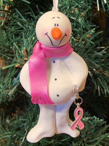 Cancer Survivor Snowman Tree Ornament