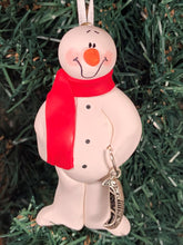 Load image into Gallery viewer, Canoe Snowman Tree Ornament
