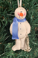 Load image into Gallery viewer, Carpenter Snowman Tree Ornament
