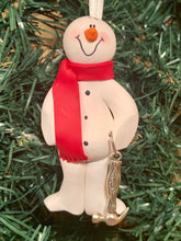 Load image into Gallery viewer, Carpenter Snowman Tree Ornament
