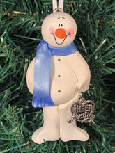 Load image into Gallery viewer, Cheerleader Snowman Tree Ornament
