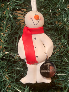 Chiropractor Snowman Tree Ornament