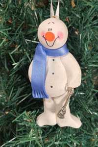 Cleaner Housekeeper Janitor Snowman Tree Ornament