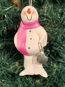 Daughter Snowman Tree Ornament