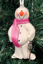 Load image into Gallery viewer, Dental Hygienist w/Brush Snowman Tree Ornament
