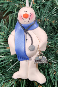 Doctor Medical Bag Snowman Tree Ornament