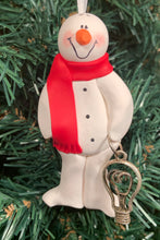 Load image into Gallery viewer, Electrician Snowman Tree Ornament
