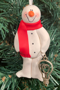 Electrician Snowman Tree Ornament