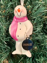 Load image into Gallery viewer, Engineer Snowman Tree Ornament
