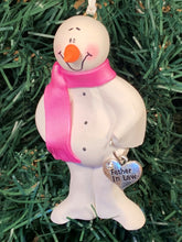 Load image into Gallery viewer, Father In Law Snowman Tree Ornament
