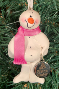 Figure Skate Snowman Tree Ornament