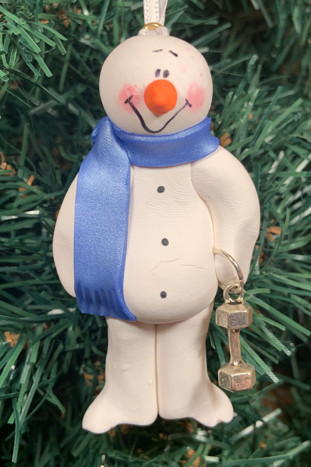 Fitness Snowman Tree Ornament