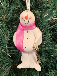 Flute Snowman Tree Ornament