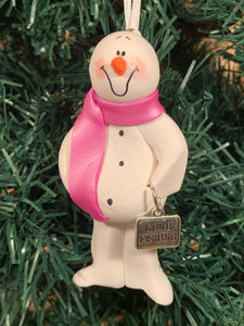 Gone Fishing Snowman Tree Ornament