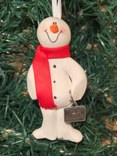 Load image into Gallery viewer, Gone Fishing Snowman Tree Ornament
