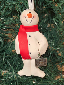 Gone Fishing Snowman Tree Ornament