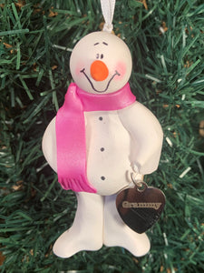 Grammy Snowman Tree Ornament
