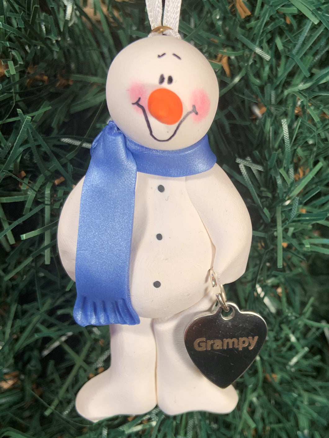 Grampy Snowman Tree Ornament