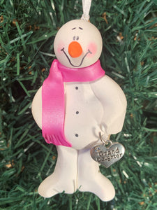 Grand Daughter Snowman Tree Ornament
